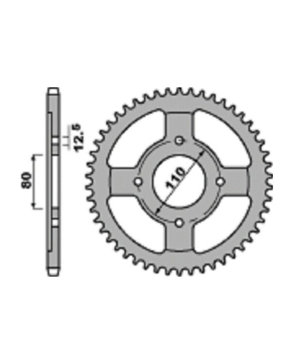 SPROCKETS PBR REAR 0284-39