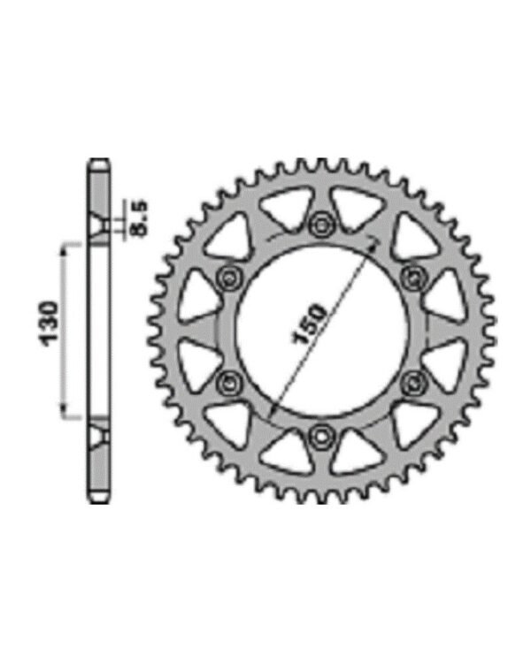 SPROCKETS PBR REAR 0270-52