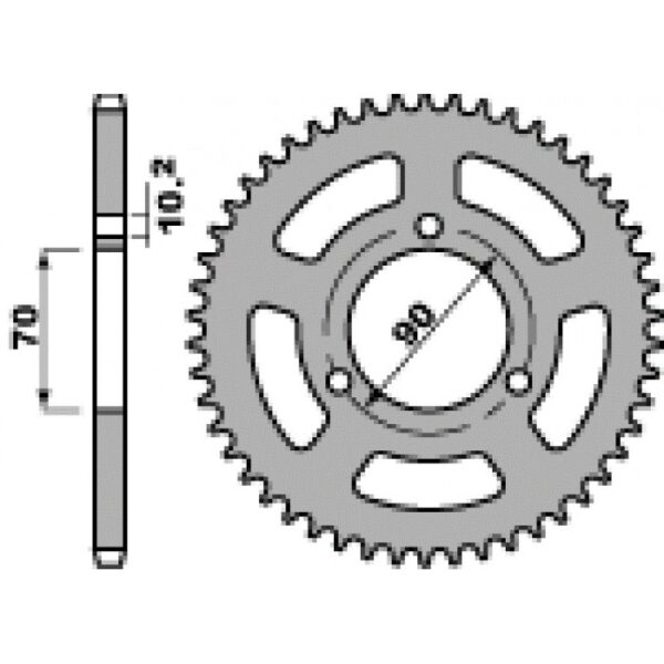 SPROCKETS PBR REAR 0239-47