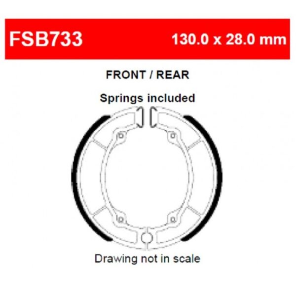 FERODO BRAKE SHOE (EBC506/SBS2034)