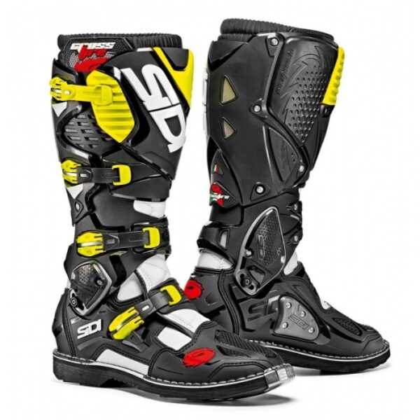 285-CRSFIRE3-WB#1.jpg. SIDI Crossfire 3 Boots - White/Black/Fluo