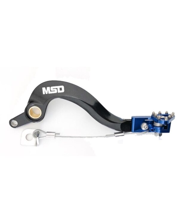 REAR BRAKE PEDAL MSD BLACK/BLUE YZ250F/YZ250FX/WR250F