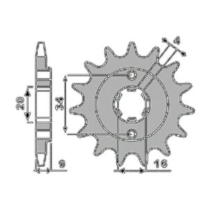SPROCKETS PBR FRONT 2193-13