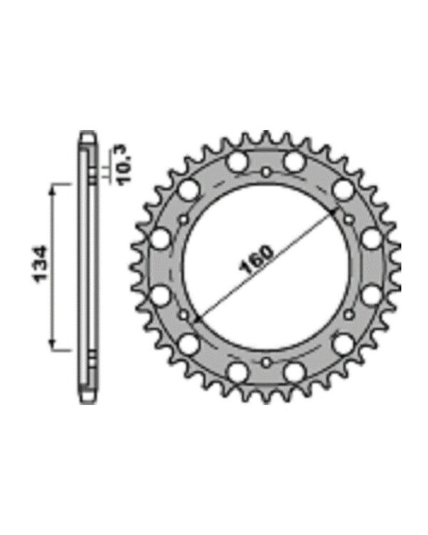 SPROCKETS PBR REAR 4399-41
