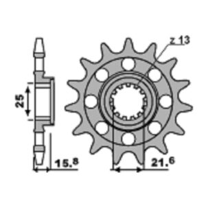 SPROCKETS PBR FRONT 2093M-15
