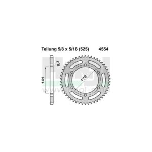 SPROCKETS PBR REAR 4554-41