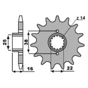 SPROCKETS PBR FRONT 490-15
