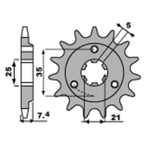 SPROCKETS PBR FRONT 437-16