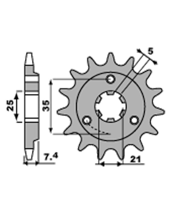 SPROCKETS PBR FRONT 437-16