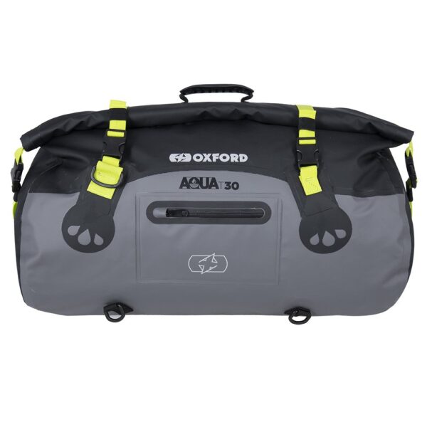 ROLL BAG AQUA T-30 OXFORD BLACK/GREY/FLUO