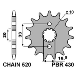 SPROCKETS PBR FRONT 430-15