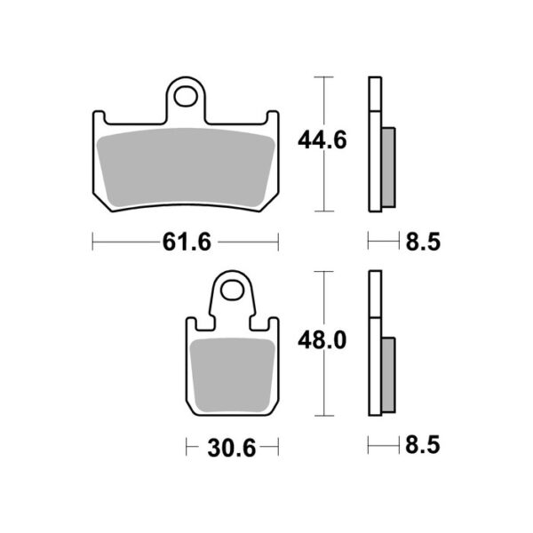 SBS 839DC Race Front Brake Pad - Image 2