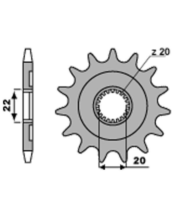 SPROCKETS PBR FRONT 2103-18