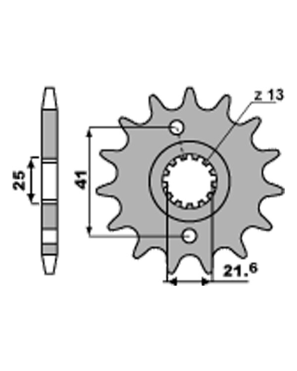 SPROCKETS PBR FRONT 438-14