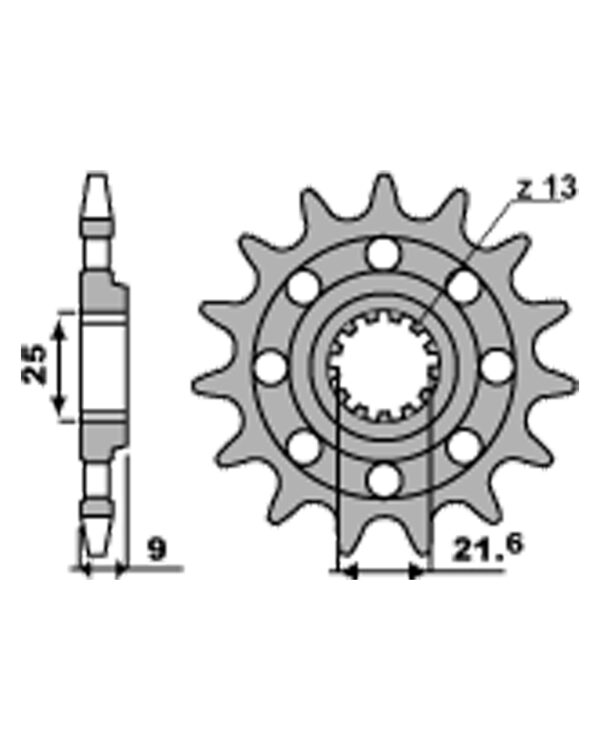 SPROCKETS PBR FRONT 566M-13