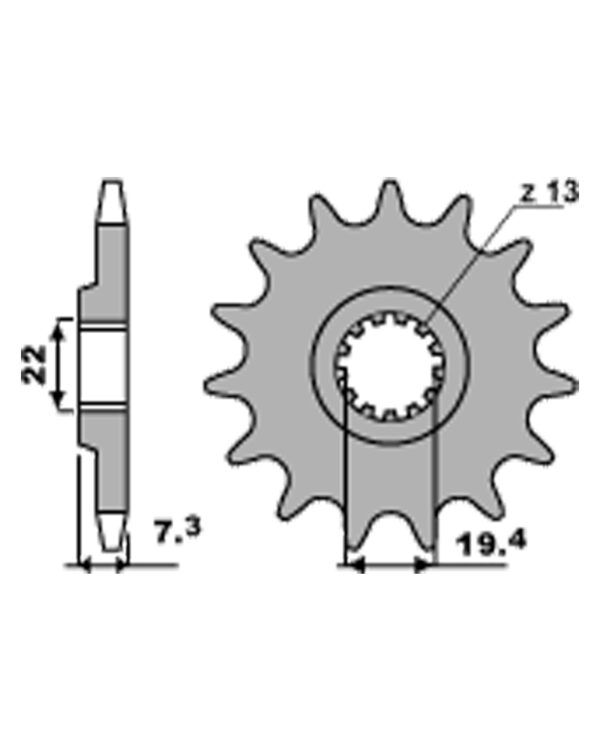SPROCKETS PBR FRONT 434-15