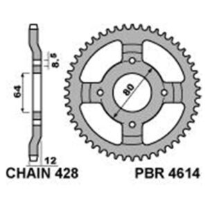 SPROCKETS PBR REAR 4614-38