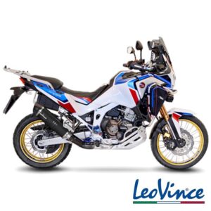 245-14355EB #2. Leo Vince LV1 Evo Stainless Black Edition Slip-On - CRF1100L