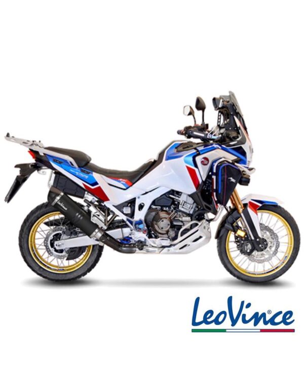 Leo Vince LV1 Evo Stainless Black Edition Slip-On - Honda CRF1100 - Image 2