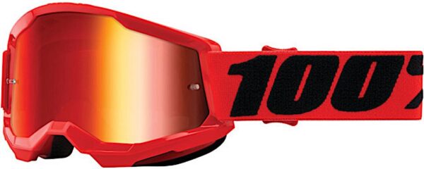 100% STRATA 2 JUNIOR RED GOGGLE - MIRROR LENS
