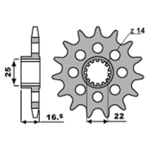 SPROCKETS PBR FRONT 2171-15