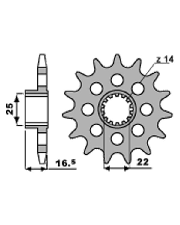 SPROCKETS PBR FRONT 2171-15