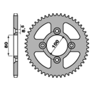 SPROCKETS PBR REAR 4351-49