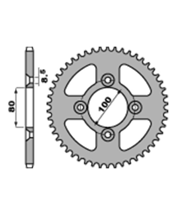 SPROCKETS PBR REAR 4351-49