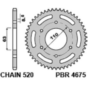 SPROCKETS PBR REAR 4675-42