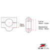 ZE53-01301-5. ZETA Bar Raiser 22.2mm H30mm - Black