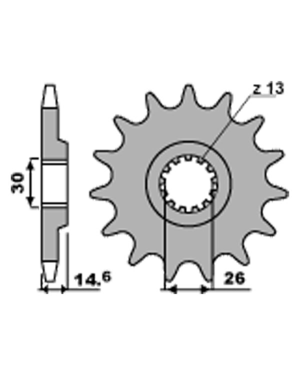 SPROCKETS PBR FRONT 341-18