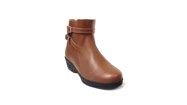 nexo-lh09-ankle-ladies-boot-brown. Nexo Lady Cafe Boots - Brown