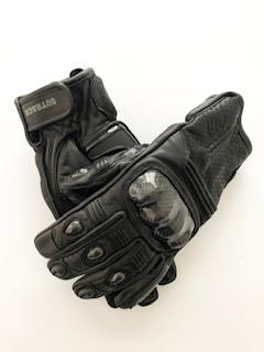 Outback Short Leather Gloves - Black