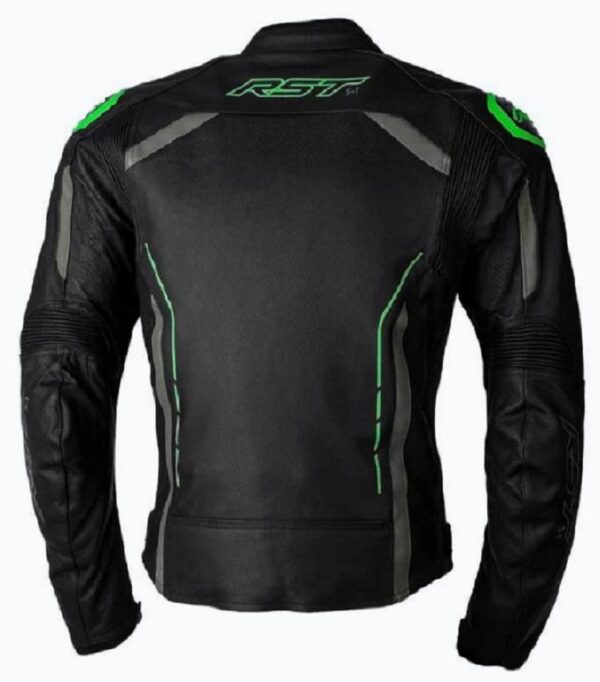 GetImageNoResize (64). RST S1 Leather Jacket - Black/Neon Green