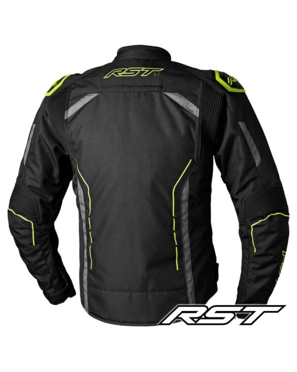 RST S1 Leather Jacket - Black/fluo Yellow - Image 2