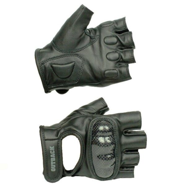 Outback Carbon Figerless Gloves - Black