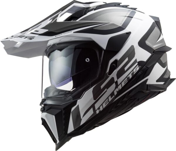 LS2 MX701 Explorer Alter - Matt Black/White
