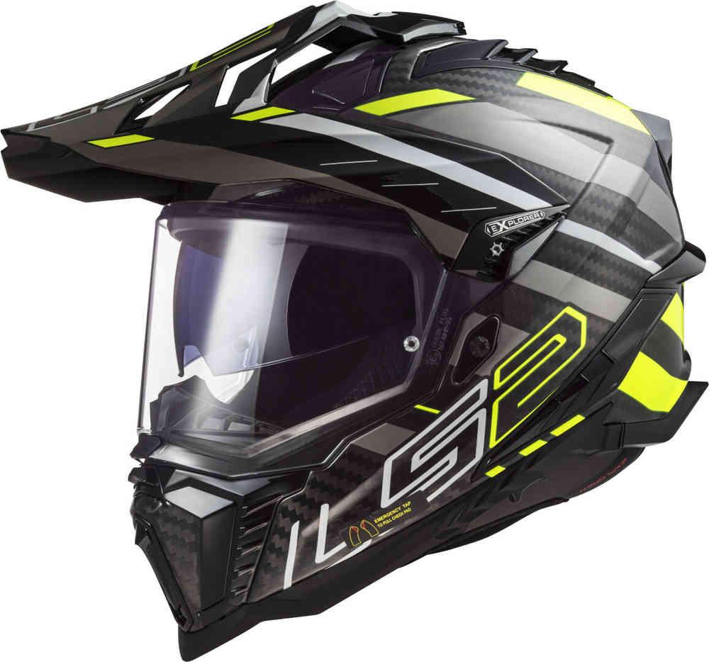 LS2 MX701 Explorer Carbon - Yellow