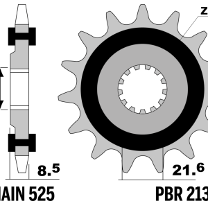 pbr 2137g. PBR Front Sprocket Rubber Damper 2137-15