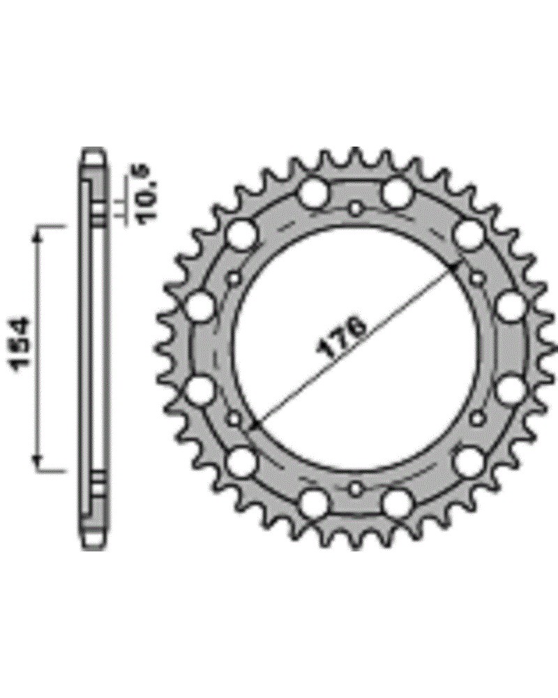 SPROCKETS PBR REAR 4679-44