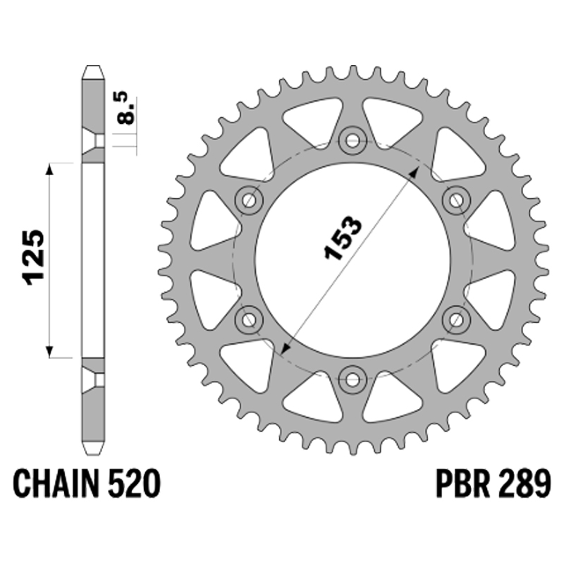 SPROCKETS PBR REAR 0288-40