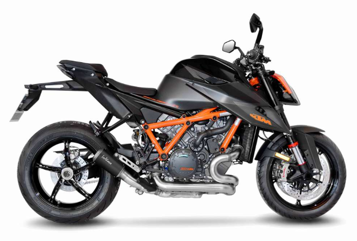 Leo Vince LV10 Black Stainless Slip-On - Super Duke 1290