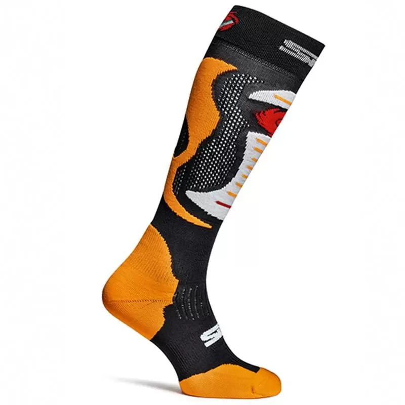 286-A-MX-ORG-SM #2. SIDI Faenza Socks - Orange Fluo S/M