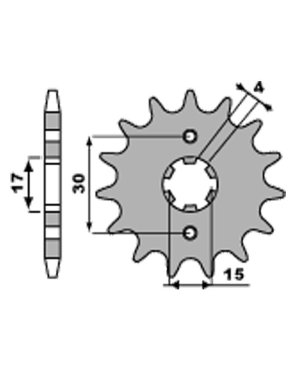 SPROCKETS PBR FRONT 255-15