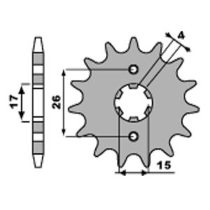 SPROCKETS PBR FRONT 261-14