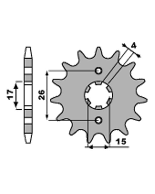 SPROCKETS PBR FRONT 261-14