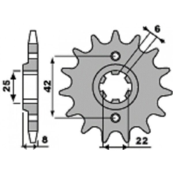 SPROCKETS PBR FRONT 281-14