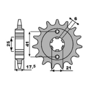 SPROCKETS PBR FRONT 284-15