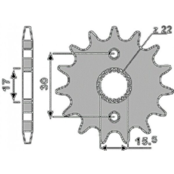 SPROCKETS PBR FRONT 332-13