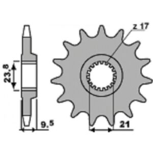 SPROCKETS PBR FRONT 342-13
